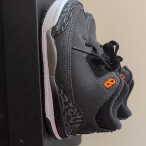 Kids Black and Orange Sneakers